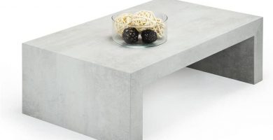 mesa de hormigón gris