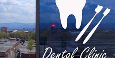 vinilo decorativo muela clinica