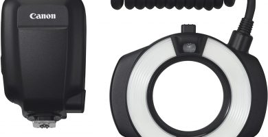 Flash anular premium de Canon para fotografía odontológica