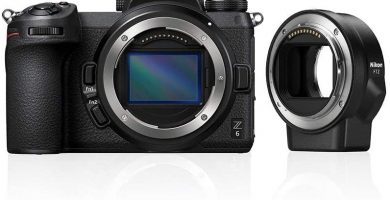 cámara nikon z6 para dental con adaptador